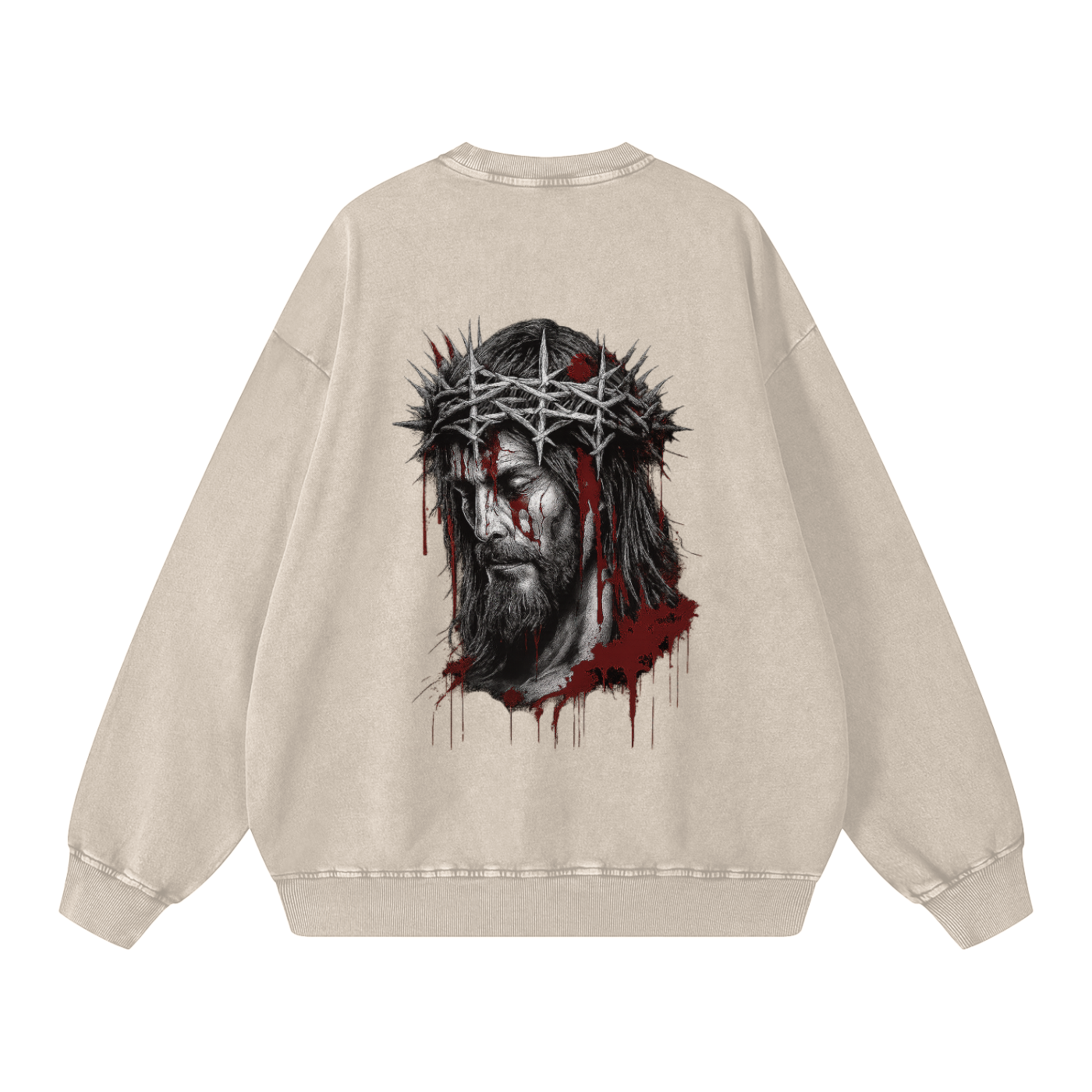 Snow Washed Oversized Sweatshirt